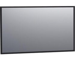 Saniclass Silhouette spiegel 120x70cm zonder verlichting rechthoek zwart