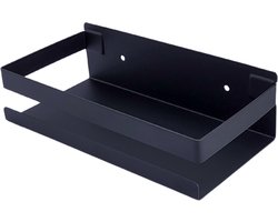 Sanics® Doucherek zonder boren – Zelfklevend badrek - Hangend Douchebakje - Douchemand – Doucherekje Zwart - Doucherekjes 20CM