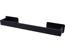 Sanics® Manta Handdoekrek Zonder Boren Zwart 40 CM - Handdoekhouder - Handdoekenrek Badkamer of Keuken - Handdoekstang Zelfklevend - Handdoekhouders RVS
