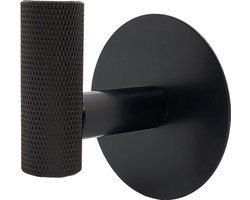 Sanics® Orca Deluxe Handdoekhaak Zwart Zonder Boren – Handdoekhaakjes – Handdoekrek - Handdoekhouder Badkamer - Zelfklevend