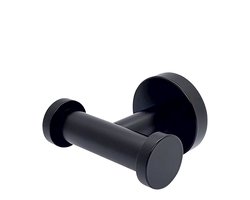 Sanics® Orca Handdoekhaak Zwart inclusief Montage set – Dubbele Handdoekenhaak - Handdoekhaakjes – Handdoekrek - Handdoekhouder Badkamer - Zwart