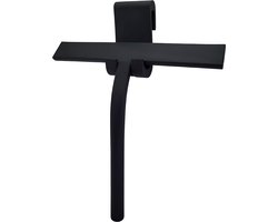 Sanics Raamwisser Zwart met Ophangsysteem - Ramenwasser - Douchewisser - Trekker Zonder Boren - Raamtrekker professioneel voor Badkamer