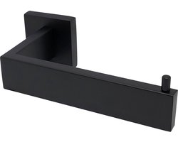 Sanics Seal WC Rolhouder Zwart Inclusief Montage set - Toiletrolhouder RVS - WC Papier Houder - Closetrolhouder