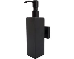 Sanics® Seal Zeepdispenser Wandmontage 200 ml - Handzeepdispenser - Zeeppomp - Zeepdispensers - Zeeppompje Hangend - RVS Zwart