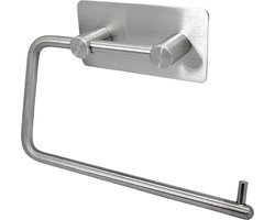 Sanics WC Rolhouder Zonder Boren - Toiletrolhouder Zelfklevend - WC Papier Houder Hangend - Closetrolhouder Zilver RVS