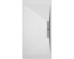 Sanifun douchebak Stone Side White Slate 1600 x 800 S