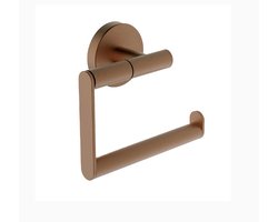 Sanifun Simon Toiletrolhouder geborsteld brons koper PVD – Messing Wandmontage Zonder Klep