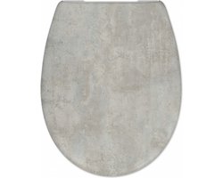 Sanifun Toiletbril Concrete – Duroplast Grijs | Soft-Close & Quick-Release