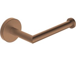Sanifun toiletrolhouder met vaste arm geborsteld brons koper