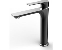 Sanifun wastafelmengkraan Halden Zwart / Chroom