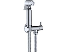 SaniGate Bidetkraan Set Chroom – Koud Water – Handdouche met Doucheslang & Houder – Hygiëne Douche – Toilet Douche