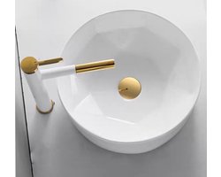 Sanimex-Alfios waskom-keramiek-glanzend wit