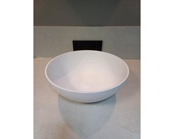 Sanimex Sardonyx 05 - wastafel -Solid surface - waskom - mat wit