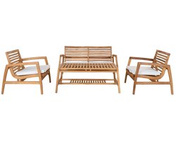 Sanna loungeset incl. kussens teak.