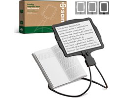 SANTIX® 3-in-1 Lees Loeplamp met LED Verlichting op Standaard, Handvat of om de Nek – Vergrootglas met 5x Vergroting – Leeslamp, Werk- en Bureaulamp – Oplaadbaar, 3 Lichtstanden
