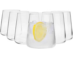 Sap Drinkglazen | Set van 6 | 430 ML | Avant-Garde Collectie | Kristalglas | Perfect voor Thuis Restaurants en Feesten | Vaatwasser Veilig
