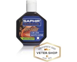 Saphir Juvacuir - resistent vloeibaar kleurmiddel voor glad leer - Saphir 001 Zwart, 500 ml