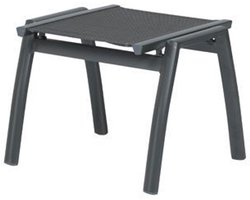 Saphir voetenbank - carbon black - antraciet