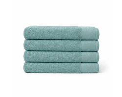 Saphira FRESH Handdoeken – 30x50 cm – Set van 4 – Groen – 100% Katoen – Ultra Zacht – Hoog Absorptievermogen – Sneldrogend – Hotelkwaliteit