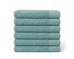 Saphira FRESH Handdoeken – 30x50 cm – Set van 6 – Groen – 100% Katoen – Ultra Zacht – Hoog Absorptievermogen – Sneldrogend – Hotelkwaliteit
