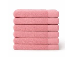 Saphira FRESH Handdoeken – 30x50 cm – Set van 6 – Roze – 100% Katoen – Ultra Zacht – Hoog Absorptievermogen – Sneldrogend – Hotelkwaliteit