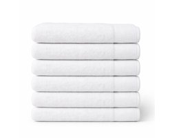 Saphira FRESH Handdoeken – 50x100 cm – Set van 6 – Wit – 100% Katoen – Ultra Zacht – Hoog Absorptievermogen – Sneldrogend – Hotelkwaliteit