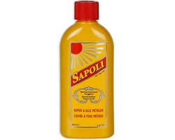 Sapoli – Koperpoets – alle Metalen – Koper poetsmiddel - Speciaal duurzame hoogglans – 250 ml