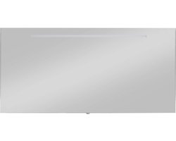 Saqu Ada spiegel met LED verlichting 140x3x70cm aluminium