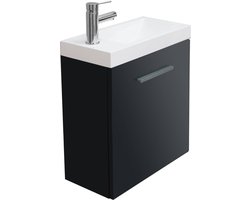 Saqu Estate Toiletmeubel - Grijs - Fonteinmeubel - WC Kastje - WC Meubel