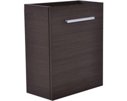 Saqu Fontana Fonteinonderkast - 40x21x50 cm - Houtnerf Grijs - Toilet / WC kastje - WC meubel