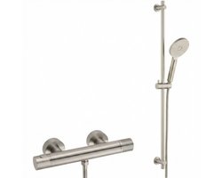 Saqu Lima badmeubel incl. mat grijze keramische waskom 100x51x79cm eiken marcato – mat zwarte greep