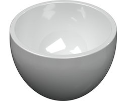 Saqu Neso waskom 20x20x11cm glans wit