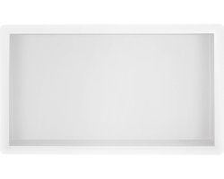 Saqu Shine inbouwnis 60x30x10 cm Mat wit