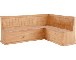 Sara|- Eetkamer Hoekbank L – Grenenhout, 200 cm breed