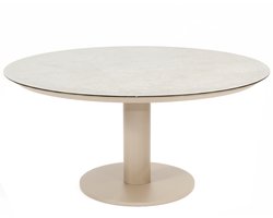 Sarah low dining tuintafel 130xH69 cm printed ceramic latte Taste 4SO