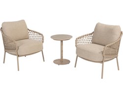 Sardinia low dining bistro diningset 3 delig keramiek latte 4 Seasons Outdoor