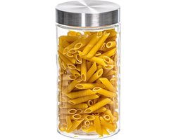 Sareva Voorraadpot - Glas / Kunststof deksel - ø 11.5 cm / 1.7 liter