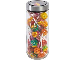 Sareva Voorraadpot - Voorraadbokaal Bewaarpot - Storage Jar - Glas Transparant - Vaatwasserbestendig Zonder Deksel - 1 Liter
