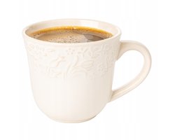 Sarmatia Porseleinen Kopje 250 ml - Elegante Crème Kleur met Bloemenmotief