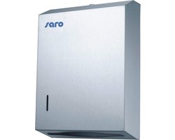 SARO Handdoekhouder voor papieren handdoeken, afsluitbaar, vulniveau, professioneel model HTD