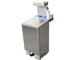 Saro Roestvaststalen Afvalbak met Hydraulische Demper Model Apollo (60 Ltr) - 700-4800
