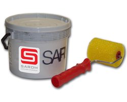 Sarom Fuoco - Barbecueverf - Betonnen barbecue - 10L - Wit - Roller
