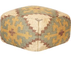 SARON - Poef - Lichtgroen - Jute