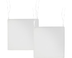 SASSARI PREMIUM - Set van 2 zitkussens - Gebroken wit - Polyester