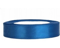 Satijn Lint Blauw - 25 Meter