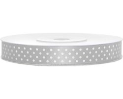 Satijn Lint Zilver 25 meter x 12mm