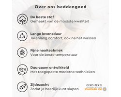 Satijnen Hoeslaken - 140x200cm - 100% Zacht Katoen Satijn - Tot 25cm Matrasdikte - Beige Wit