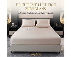 Satijnen Hoeslaken 160x200 cm – Effen Satijn Hoeslaken voor Bed & Matras – Zacht Luxe Hoeslaken Beddengoed – Stretch Hoeslaken voor Tweepersoonsbed & Boxspring – Zacht Bedlaken, Matrashoes & Bedhoes – Satijnen Beddengoed voor Slaapkamer