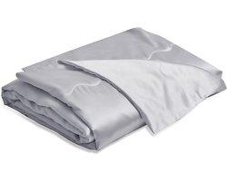 Satijnen koelende deken 200 x 200 cm - Luxe, zacht en ademend zomerdeken voor bed, bank en onderweg