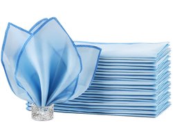 Satijnen servetten - elegant en multifunctioneel - set van 12 - 51 x 51 cm